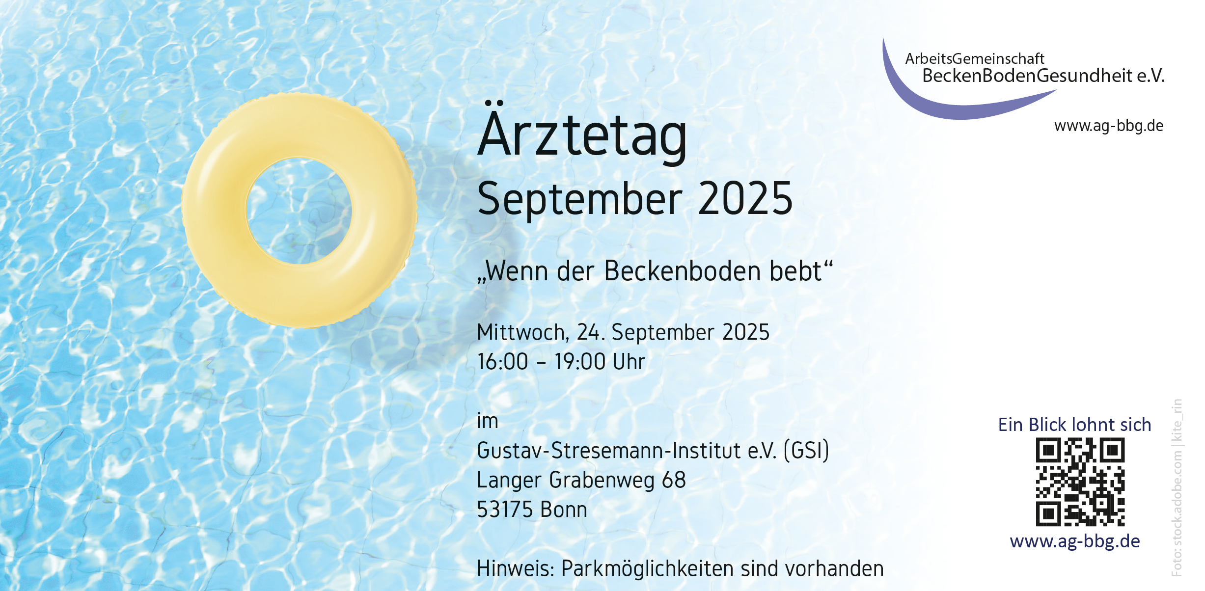 dieses Bild zeigt den Flyer zum Ärztetag September 2025